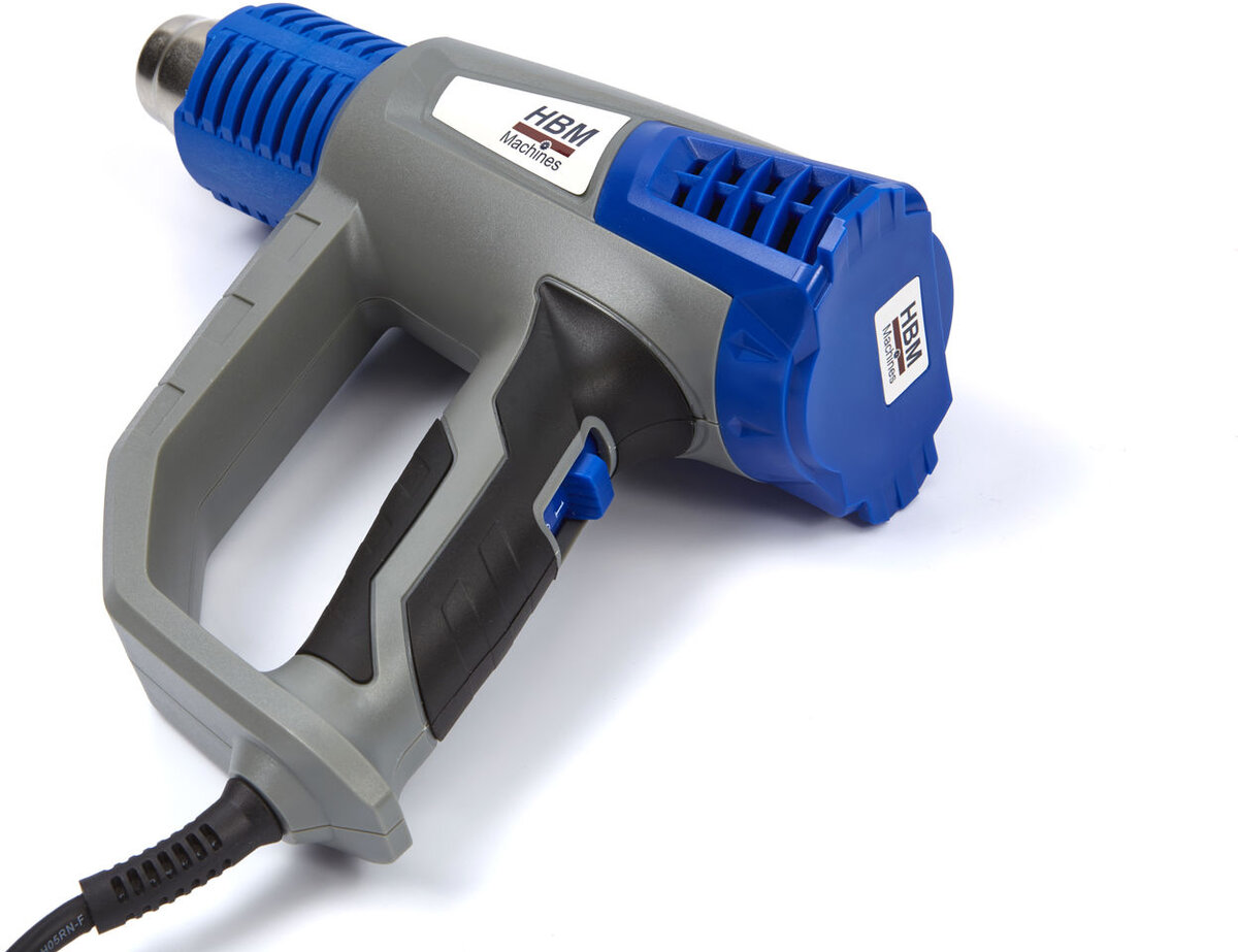 HBM Justerbar Hot Air Gun Deluxe 2000 Watt inkludert 6 tilbehør