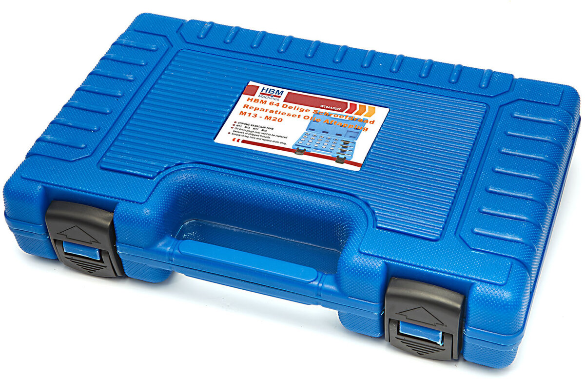 HBM 64-osainen kierrekorjaussarja öljyn tyhjennystulppa M13 - M20 HBM 64-osainen kierrekorjaussarja öljyn tyhjennystulppa M13 - M20