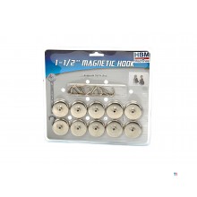 HBM 10 piece 3.65 kg. magnetic hook set
