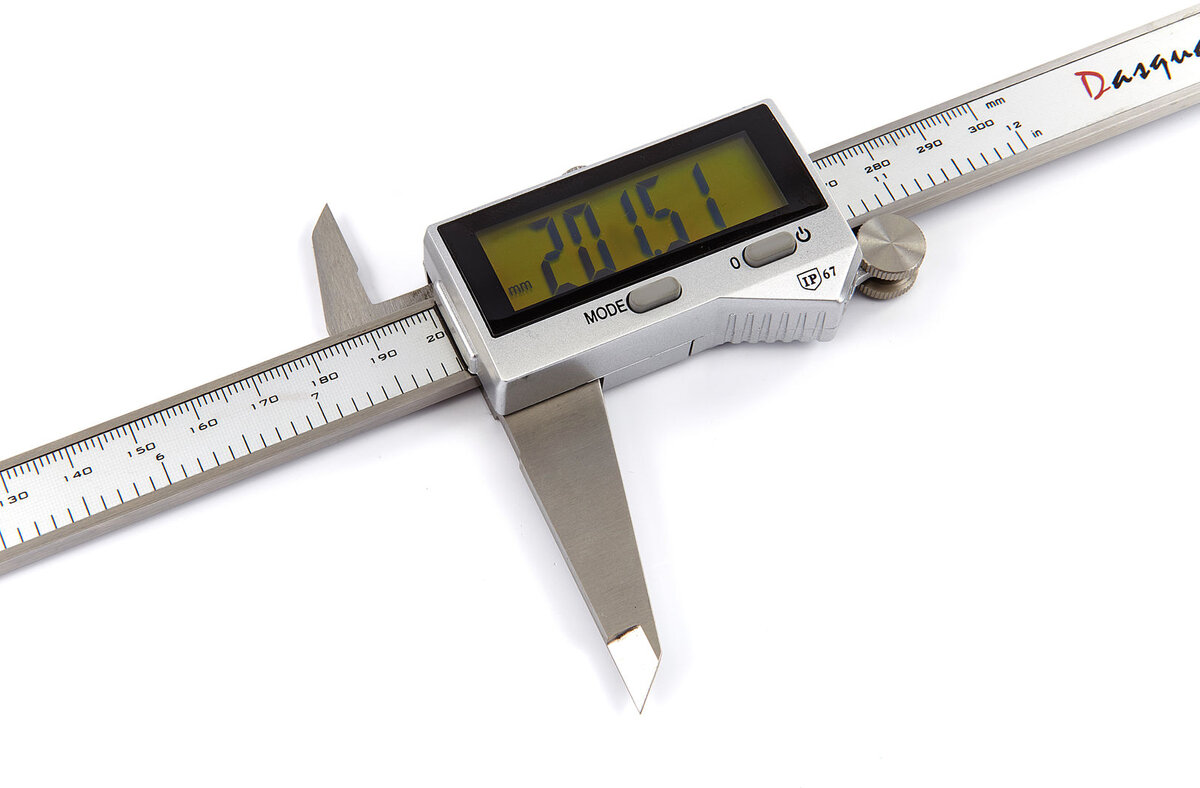 Dasqua Professional IP67 300 mm Digitaler Messschieber Spritzwassergeschützt