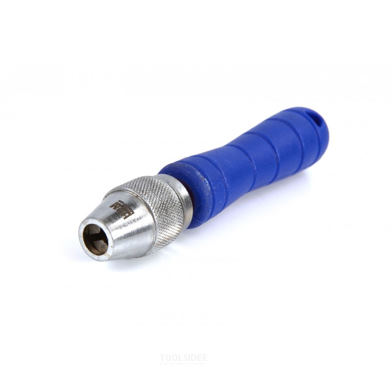 HBM pin vice - hand drill, collet chuck from 0 to 6.3 mm.