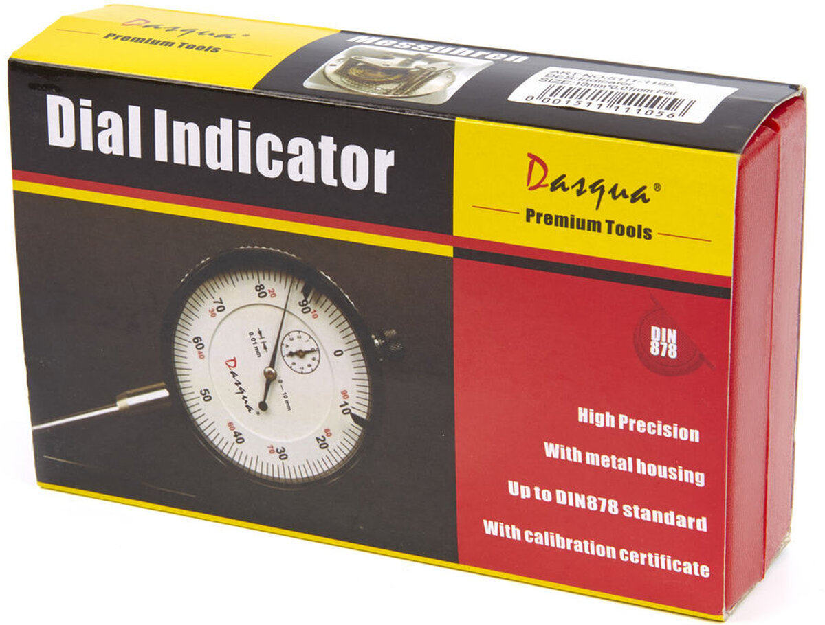 Dasqua Professional 0.01 mm Stroke 10 mm Dialmeter Dasqua Professional 0.01 mm Stroke 10 mm Dialmeter