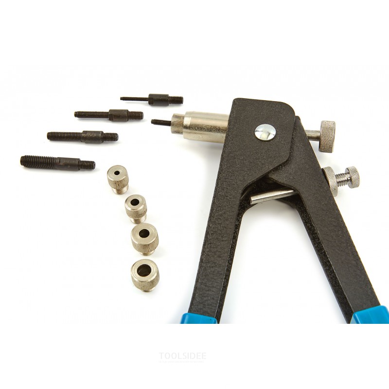 HBM blind riveting pliers and rivet pliers set in case