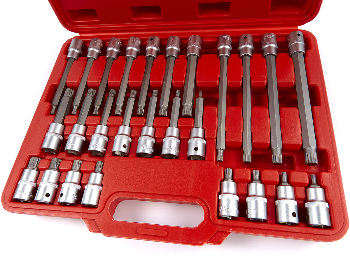 HBM profi 26-piece 1/2 spline - multi-tooth socket set HBM profi 26-piece 1/2 spline - multi-tooth socket set