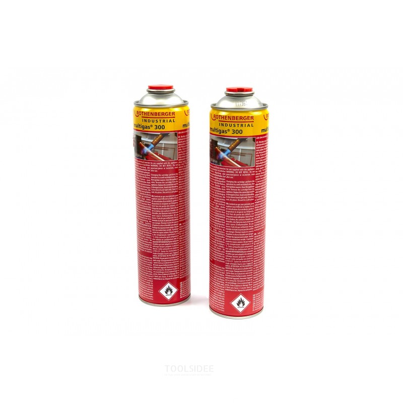 Rothenberger multi-gas cylinder 300, duo pack 600 ml