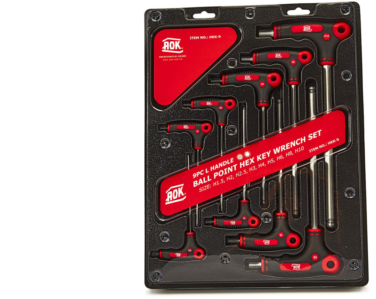 AOK 9-delers profesjonell T-håndbøyle Metrich AOK 9-delers profesjonell T-håndbøyle Metrich