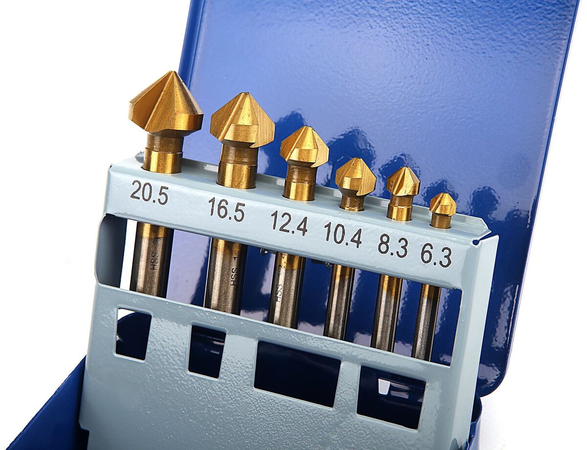  TOIMINTA !! HBM 6-osainen HSS - TIN upotusjyrsintäsarja