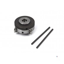 Mandrin à 4 mors HBM 65 mm à centrage automatique avec enregistrement M14x1