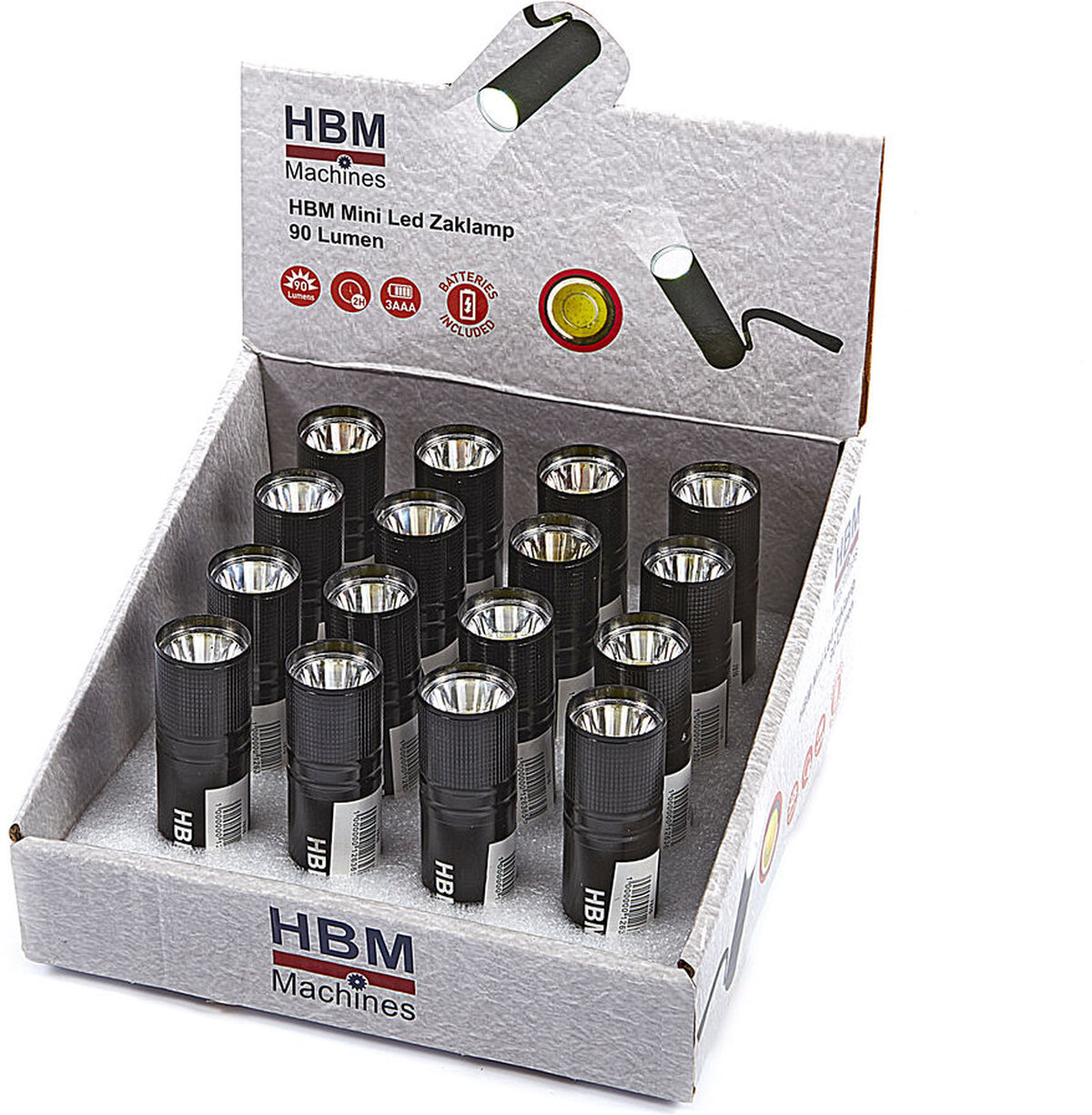 Hbm mini LED ficklampa 90 lumen