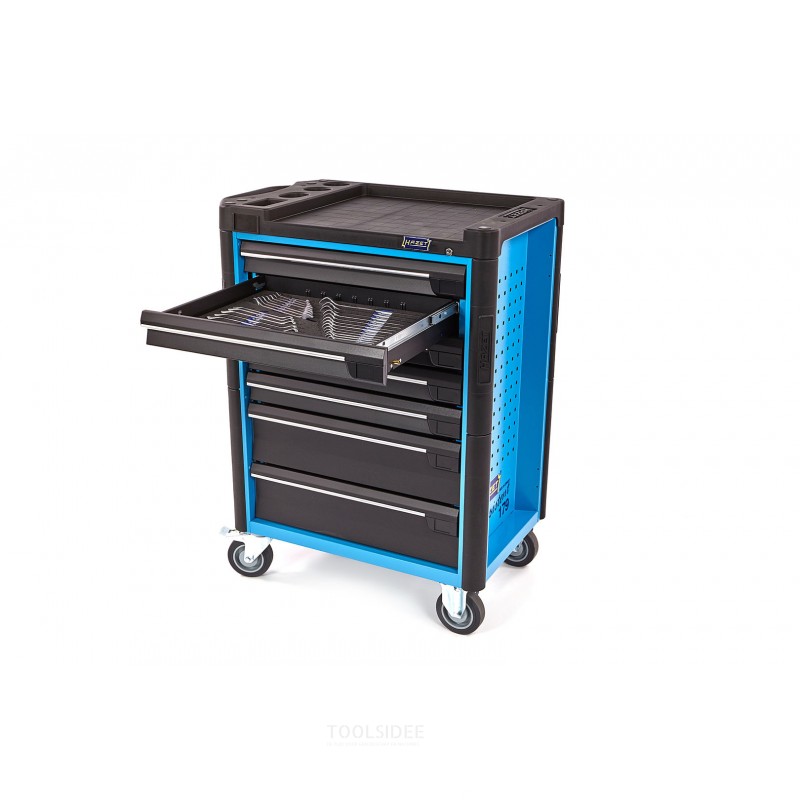 Hazet 220-piece filled 7-drawer tool trolley with foam inlays