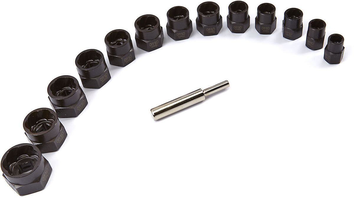 HBM 14 piece power crazy bolt and nut removal set HBM 14 piece power crazy bolt and nut removal set