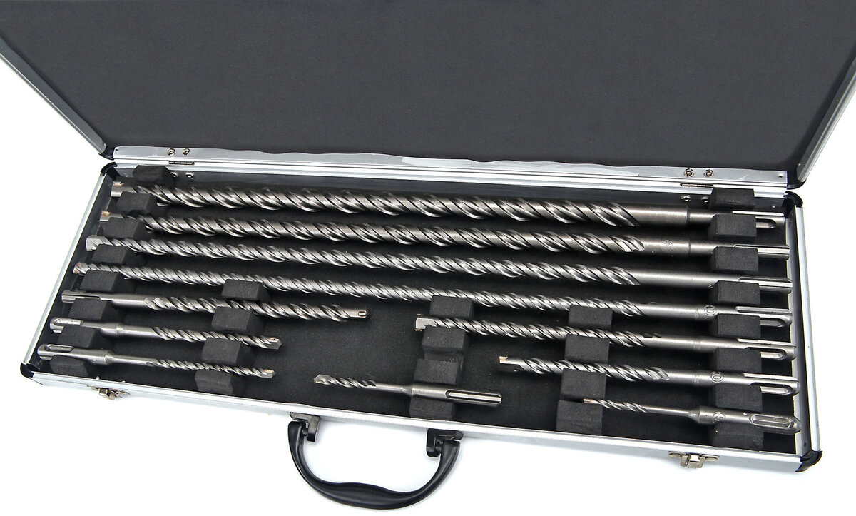 HBM 11 stykke SDS Borenset i aluminiumsveske