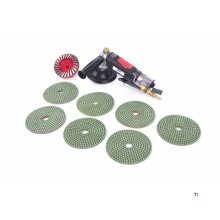 HBM 125 mm. Profi Natte schuurmachine en Polijstmachine