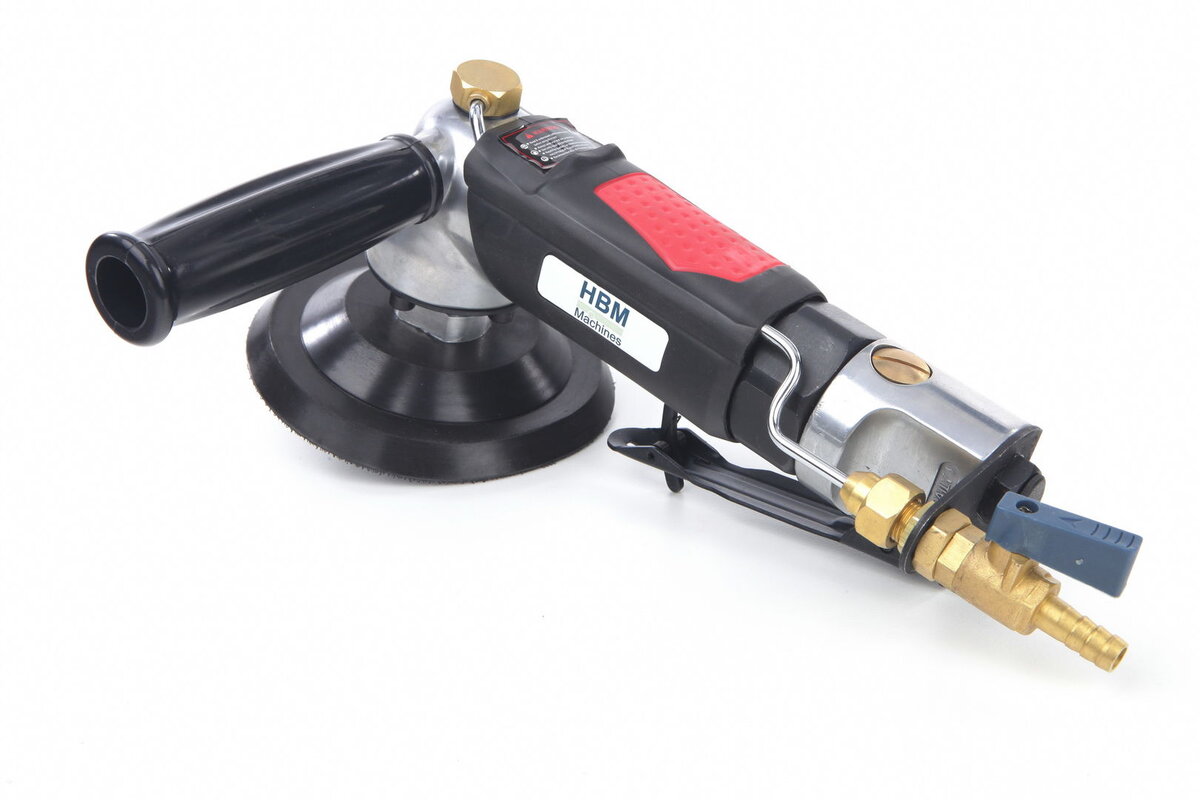 HBM 125 mm. Profi Natte schuurmachine en Polijstmachine