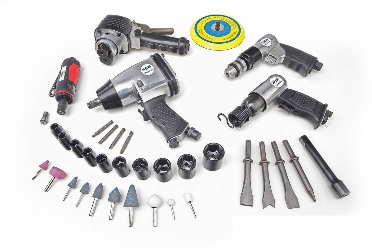 Hbm 42 delar luftverktygssats