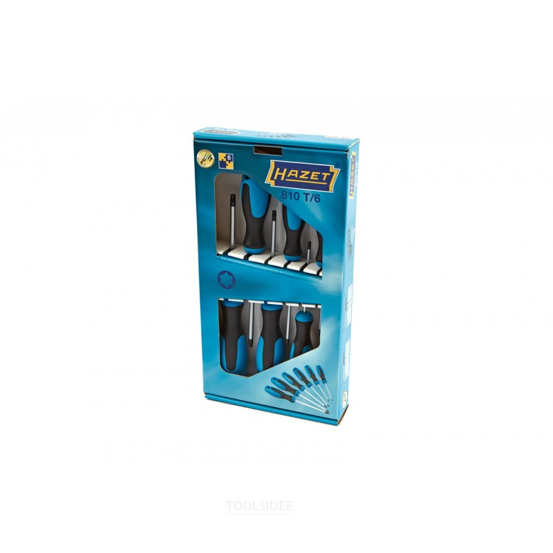 Hazet 6-piece torx screwdriver set 810t / 6