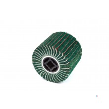 HBM Nylon Web Slipcylinder Med Slipeblad til Satin 100 x 120 mm. Grit 180