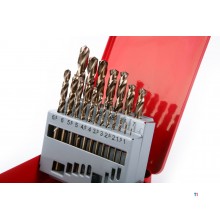 HBM 1-10 x 0,5 mm HSS - 5% koboltborrbitsett HBM 1-10 x 0,5 mm HSS - 5% koboltborrbitsett