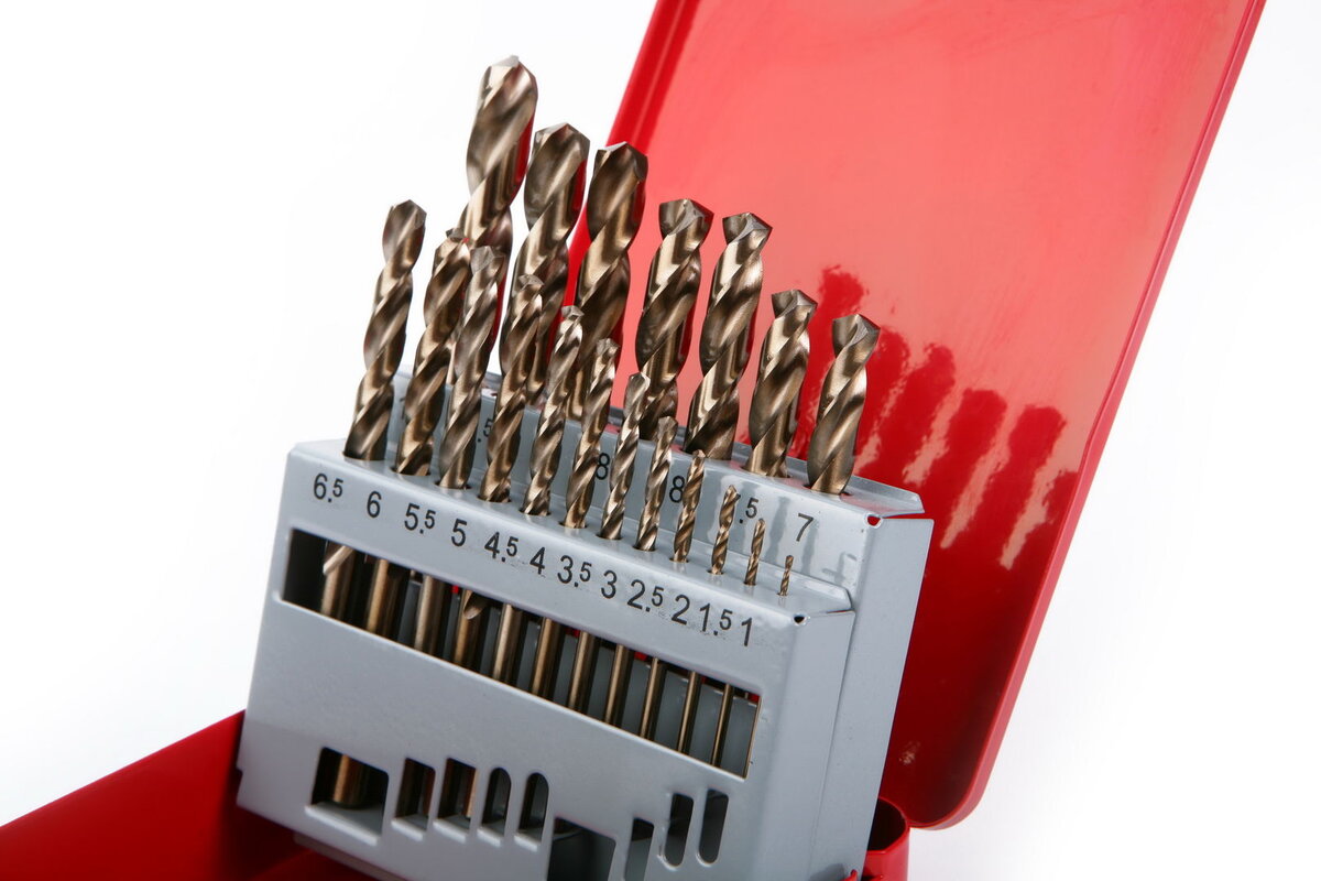 HBM 1-10 x 0,5 mm HSS - 5% koboltborrbitsett HBM 1-10 x 0,5 mm HSS - 5% koboltborrbitsett