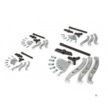 HBM 72 piece 2 and 3 arm pulley puller set 75/100/150/200 mm. HBM 72 piece 2 and 3 arm pulley puller set 75/100/150/200 mm.