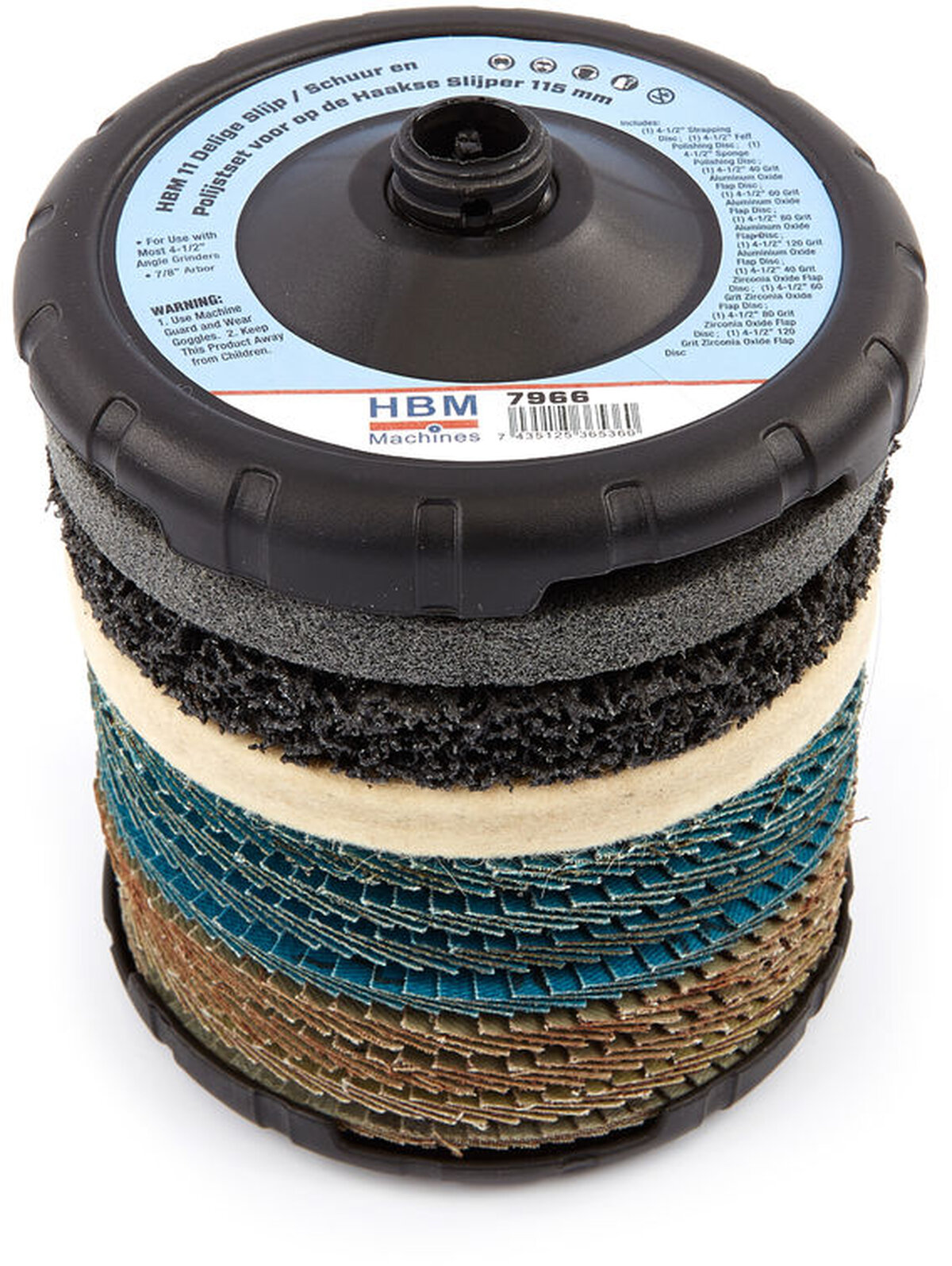 Hbm 11-delt slibning / slibning og poleringssæt til vinkelsliberen Hbm 11-delt slibning / slibning og poleringssæt til vinkelsliberen