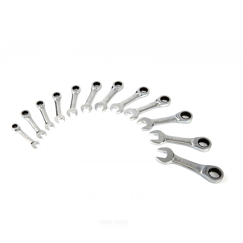 BETA 142c / a12 - 12-piece short ring, ratchet, open-ended spanner set in case - 001420175