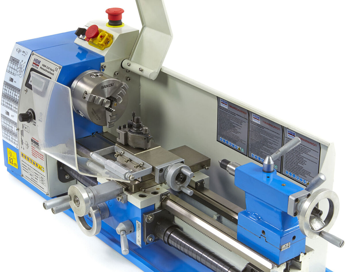 HBM 210 vario metal lathe with HBM a0 quick-change holder HBM 210 vario metal lathe with HBM a0 quick-change holder