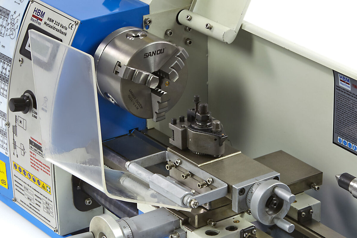HBM 210 vario metal lathe with HBM a0 quick-change holder HBM 210 vario metal lathe with HBM a0 quick-change holder