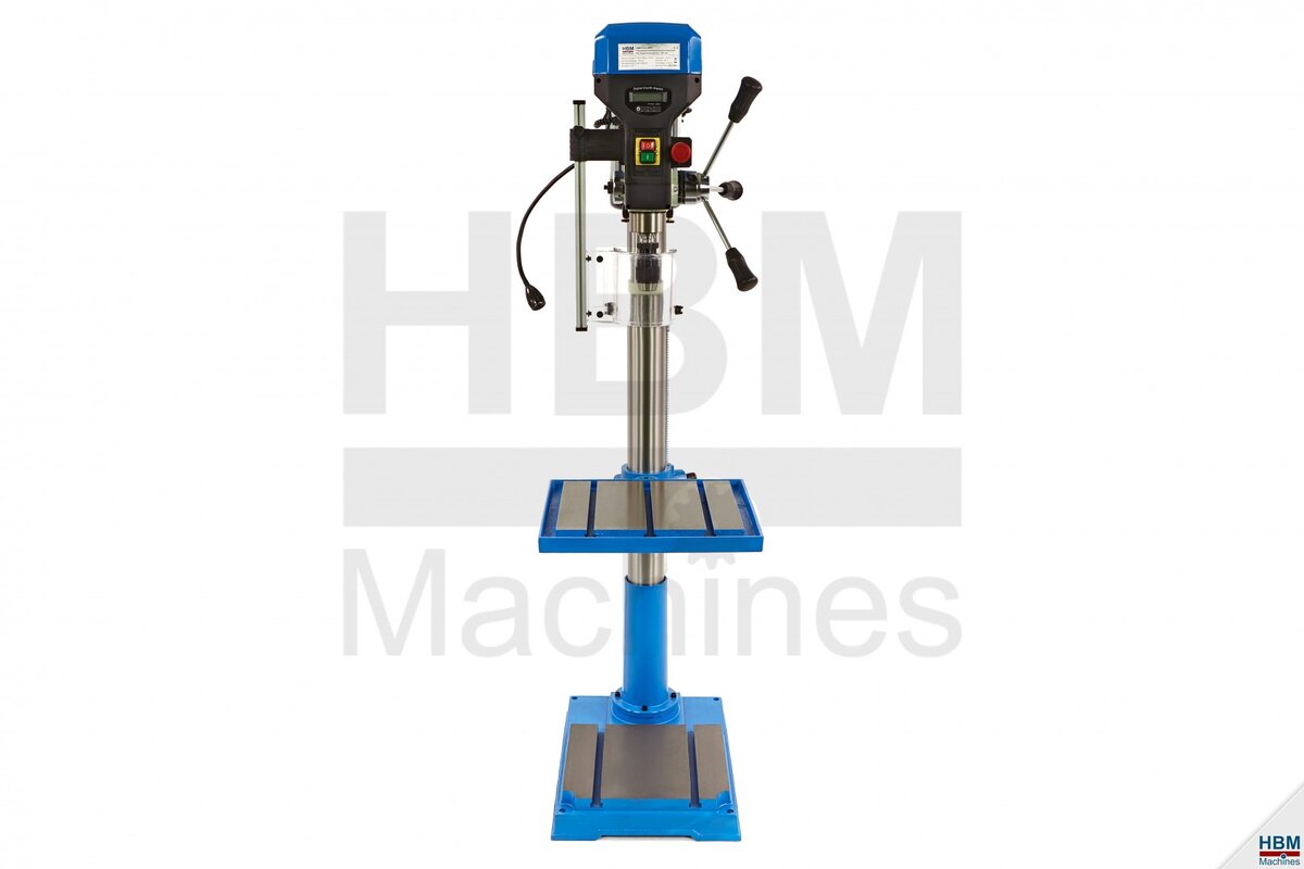HBM 32 mm. Professionele Kolomboormachine Vloermodel Met Digtale Diepteuitlezing