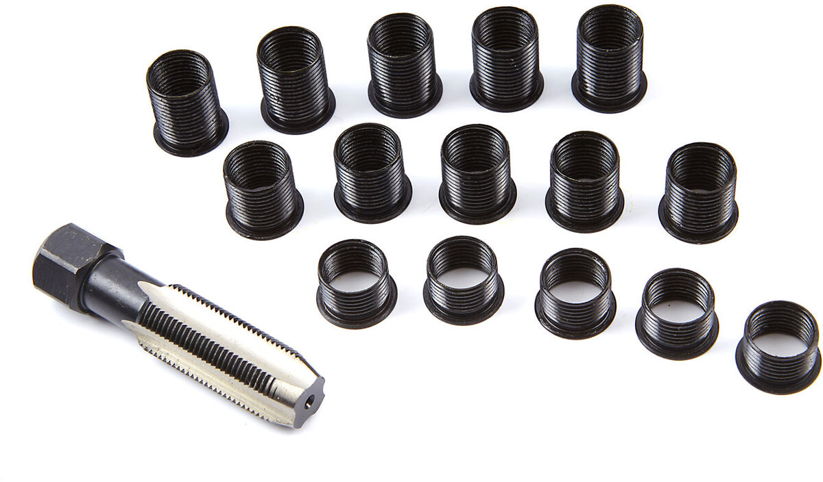 Hbm 16-delt trådreparationssæt til tændrør