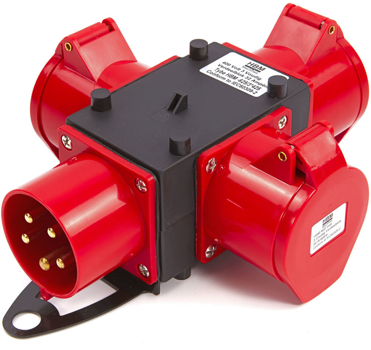 HBM 400 volt 3-way distribution block 16 amperes