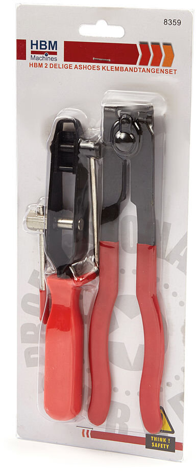 HBM 2-piece boot clamp band pliers set