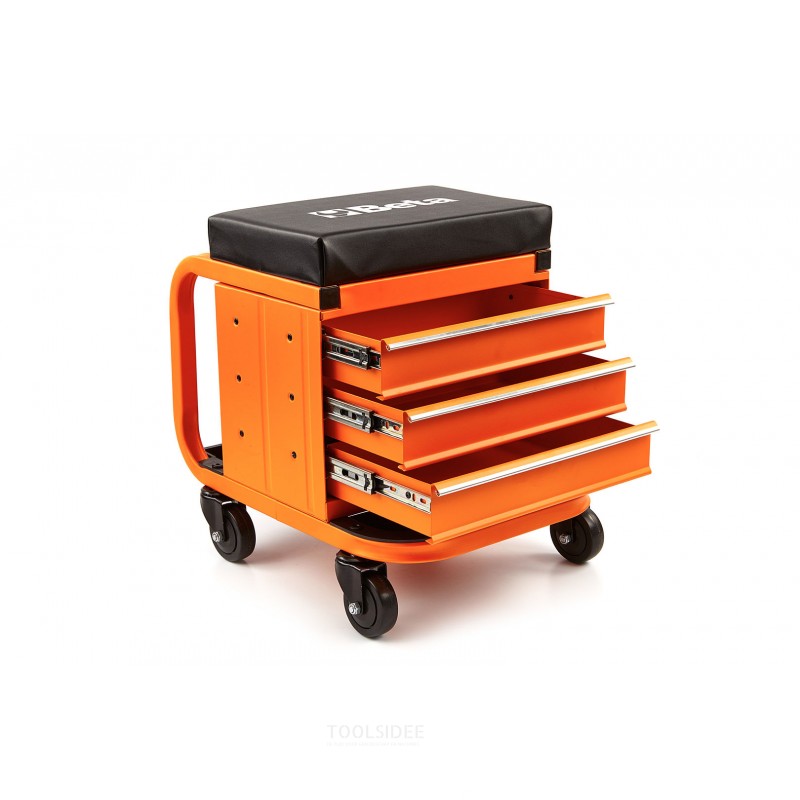 BETA mobile stool with 3 tool drawers