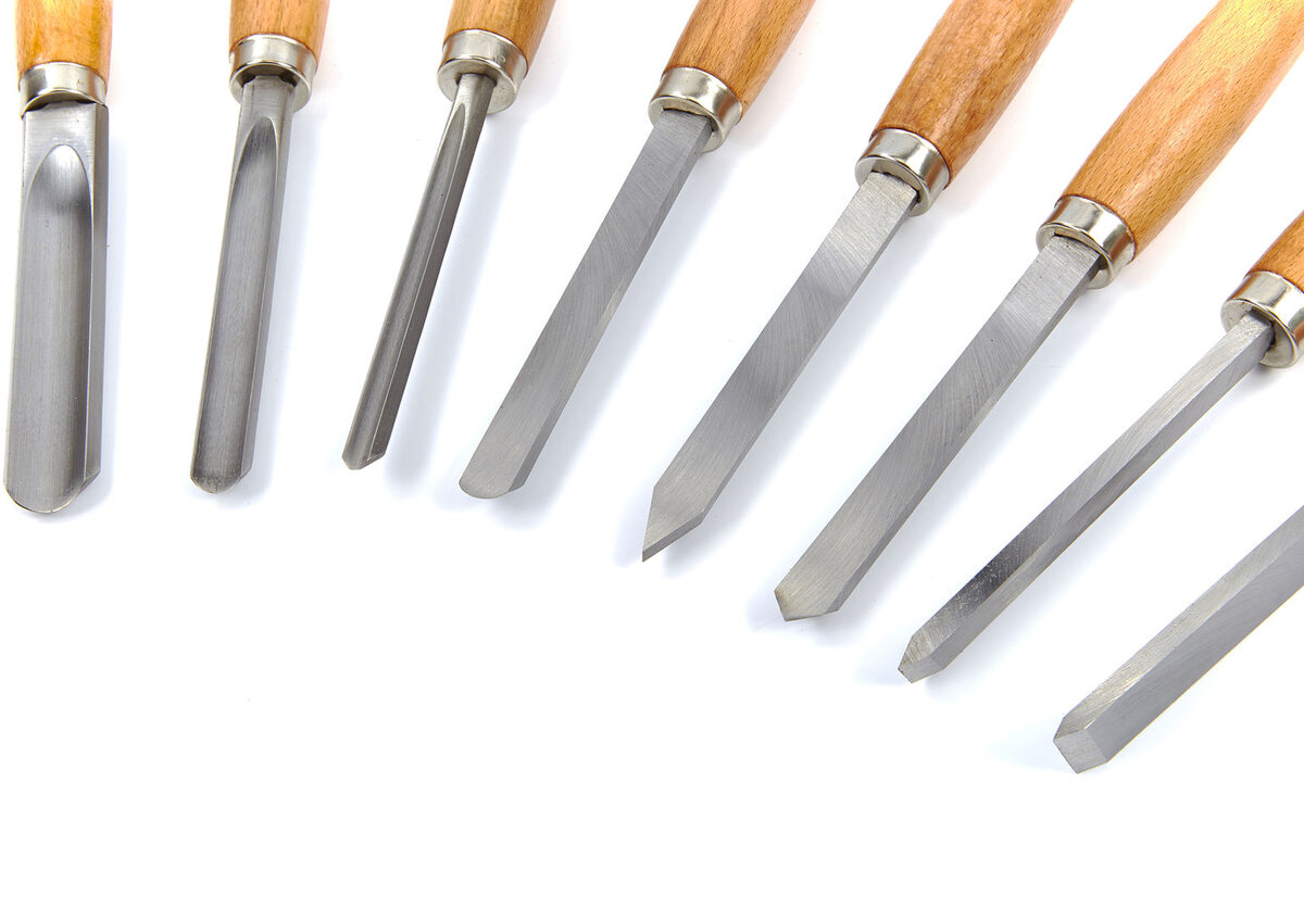 HBM 8-piece wood turning tool set