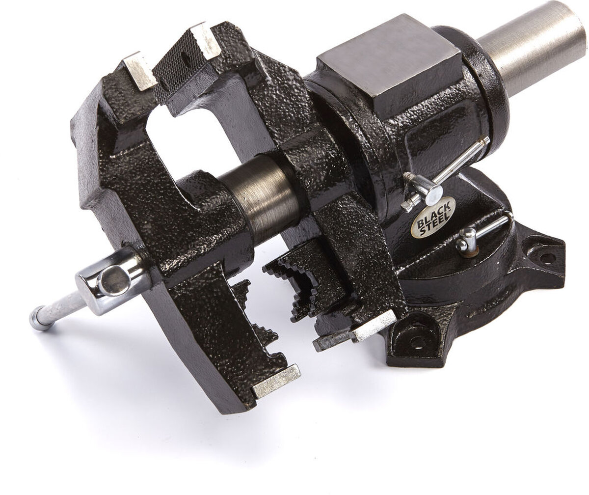 Svart stålrørklemme / skrue Svart stålrørklemme / skrue