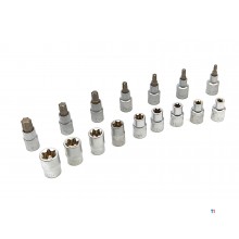  HBM 16-osainen 1/2 sisäinen ja ulkoinen Torx-kantasarja