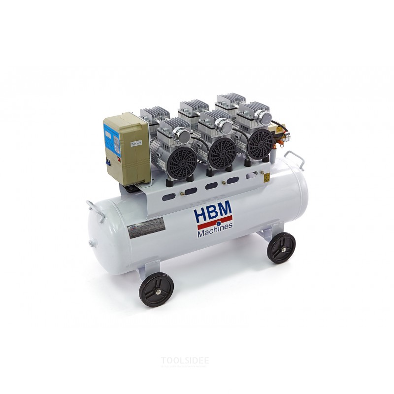 HBM 70 liter professionel støjsvag kompressor