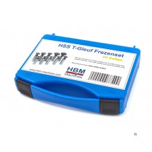 HBM 10-teiliger HSS M-2 T-Nut-Fräser-Satz