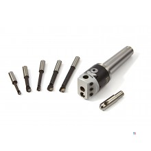 Hbm 50 mm. mc4 tråkigt huvud med 5 hbm mejslar och flycutter