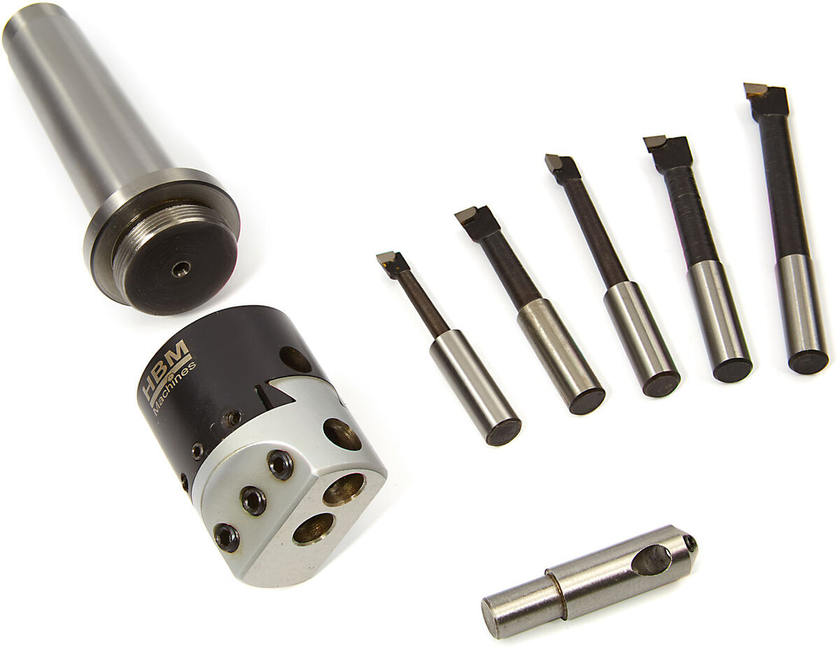 Hbm 50 mm. mc4 tråkigt huvud med 5 hbm mejslar och flycutter