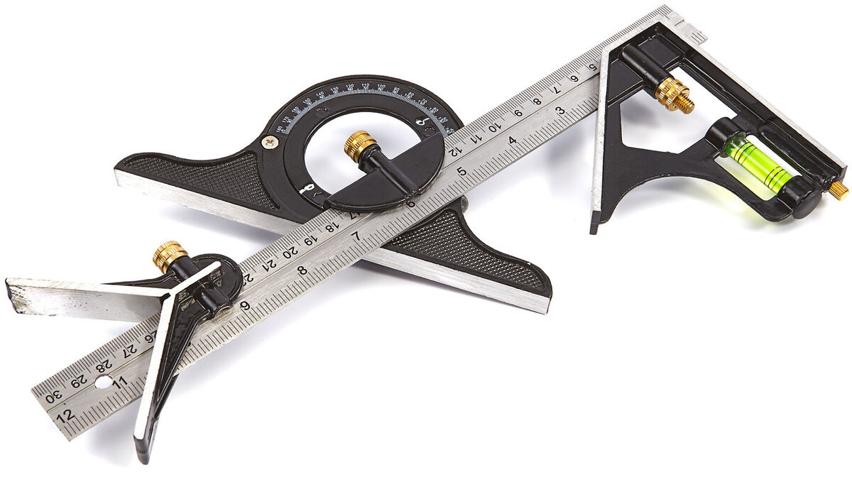 HBM 300 mm. 5-trinns justerbar vinkelmålesett