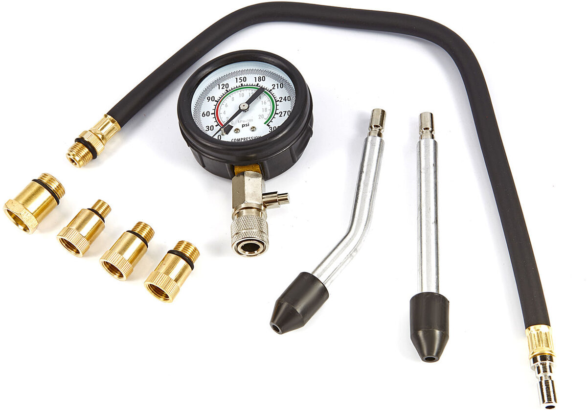 HBM 8-teiliges professionelles Kompressionsprüfgerät für Benzinmotoren