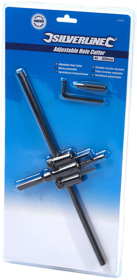 Silverline 40 - 300 mm. Justerbar sirkelsnitt