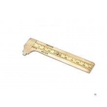 HBM Brass Analog Vernier Caliper 100 mm. HBM Brass Analog Vernier Caliper 100 mm.