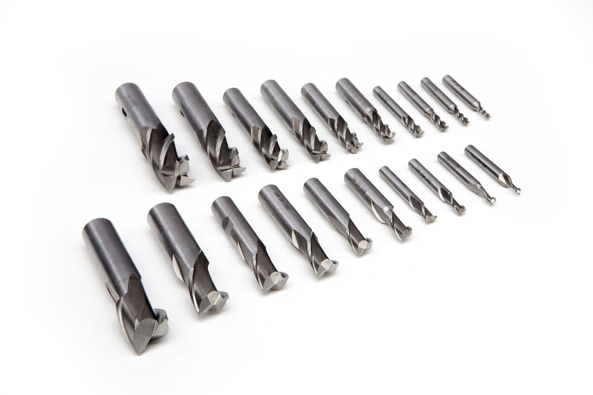 HBM 20 piece hss - 8% cobalt milling set