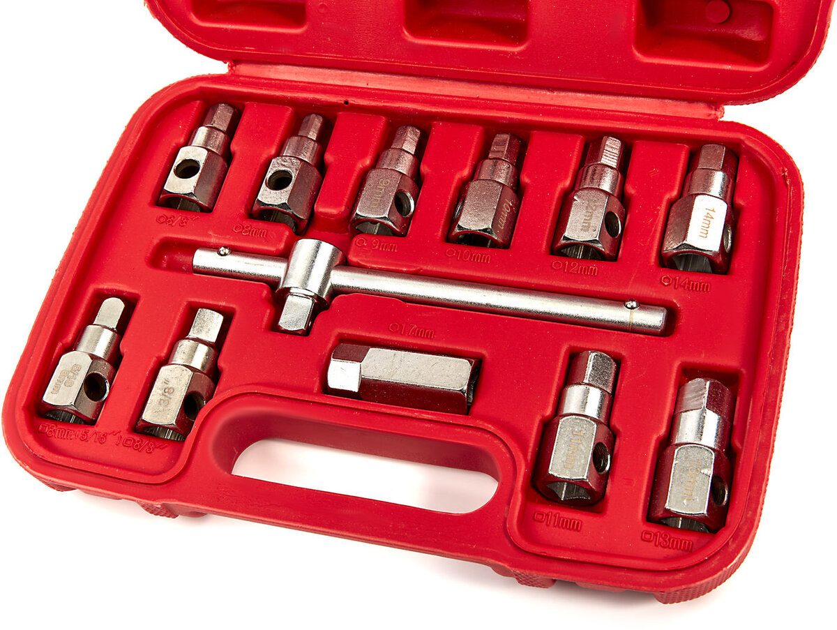 HBM 12 Piece Carterplug socket sett