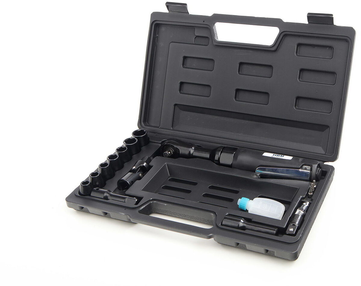 HBM PROFI 17 volum. 1/2 Pneumatisk stroke ratchet sett
