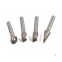 HBM 4-piece set hm points for HBM wood turning tool with 4 different hm points HBM 4-piece set hm points for HBM wood turning tool with 4 different hm points