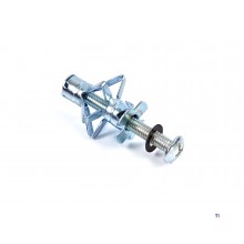 HBM 72-teiliges Hohlwanddübel-Set, Dübelset inkl. Montagezange