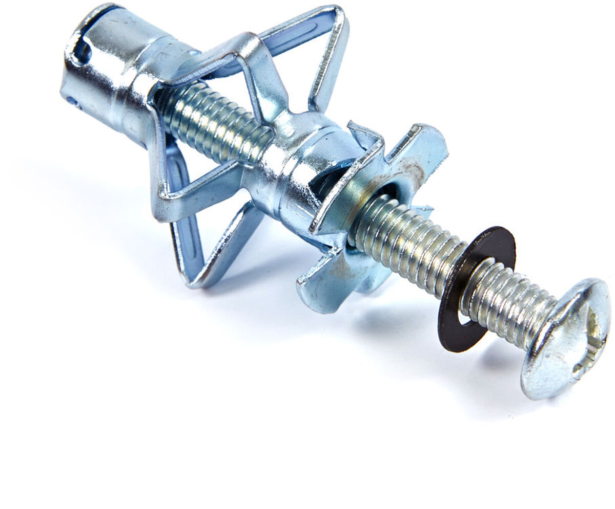 HBM 72-teiliges Hohlwanddübel-Set, Dübelset inkl. Montagezange